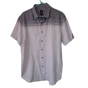 3/$20 Howe Two-Tone Gray Casual Button-Down Shirt